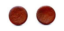 Men's leather earrings